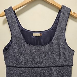 Wilfred Blue and Gray Herringbone Dress